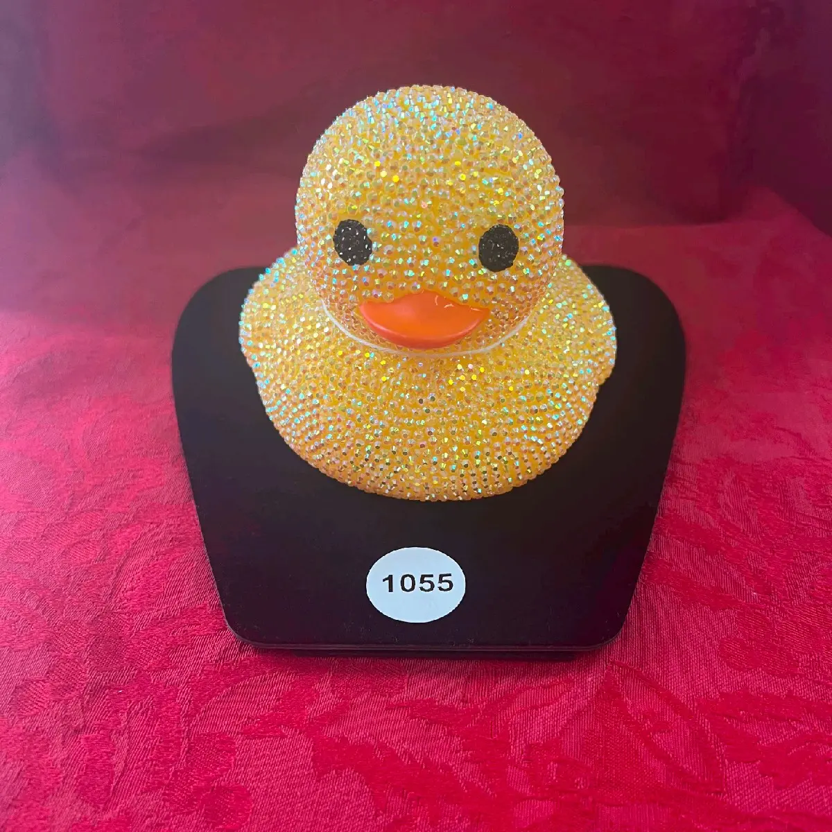 Rhinestone Ducks - Sparkling Yellow Duck with Orange Beak, Perfect for Ducking, Decor, gifts and more