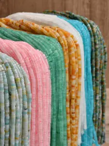 Natural Gemstone Crystal Spacer Beads, 4x2mm Jewelry Making Supplies, DIY Charm Necklace & Bracelet, 135-150 Pcs Per Strand, Bead Assortment