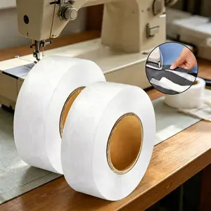 Hemming Tape Fabric Adhesive Hem Iron on No-Sew Hemming Tape for Pants, 0.79 Inch Width, 2559 Inch Length, White
