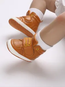 High-top Casual Sneakers for Infant Boys 0-12 Months, Soft Non-slip Sole for Learning & Play, Trendy Shoes for Active Toddlers, Baby Walking Shoes, Kids Shoes