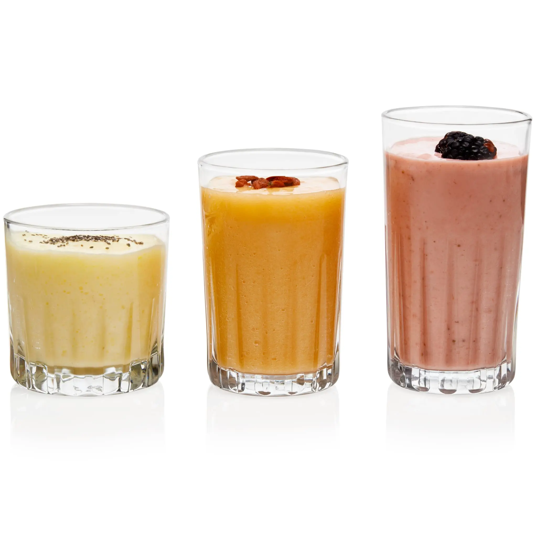 Libbey Brockton Tumbler, Juice and Glasses Drinking Set, Clear, Classic Cut Glass Cups Set of 24, Elegant Dishwasher Safe Barware Glasses for Everyday Use
