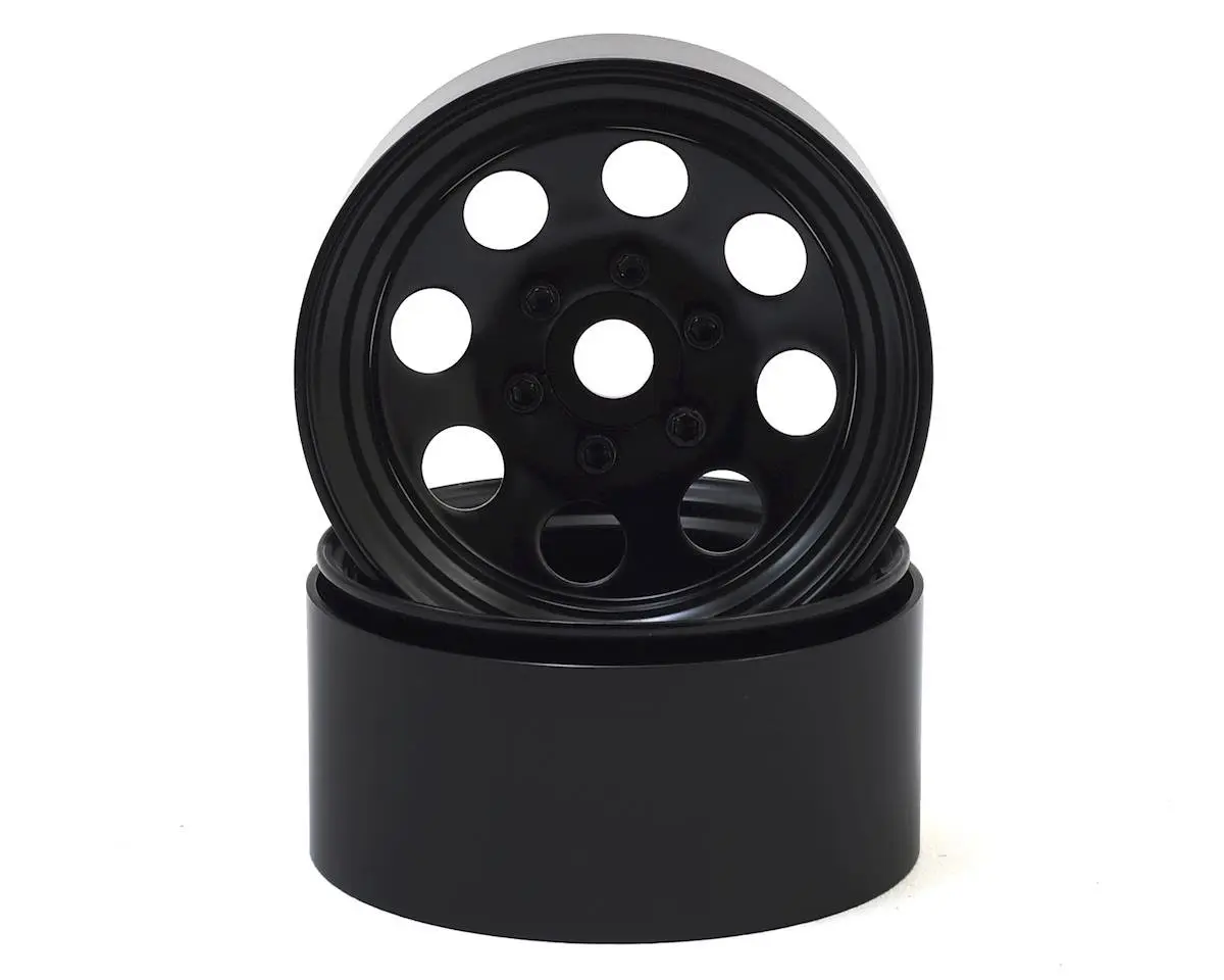 SSD RC 8 Hole 1.9” Steel Beadlock Wheels (Black) SSD RC 8 Hole 1.9” Steel Beadlock Wheels (Black)