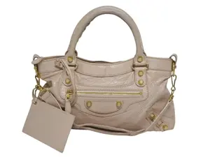 Pre-owned Balenciaga Leather Tote Bags Motocross City Giant First 2WAY Bag