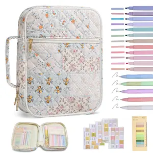 Bible Cover Case for Women Large Bible Cover with Durable Handle Quilted Bible Carrying Case for Girls Bible Study Supplies Accessories