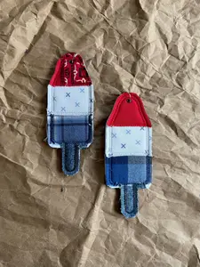 Bomb Pop Embroidered Bag Charm