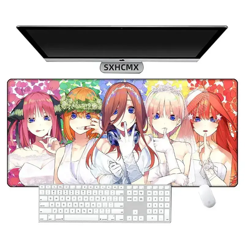 The Quintessential Quintuplets Custom-Shaped Sublimation Computer Mouse Pad - Anti-Slip Smooth Surface, Ideal Gaming Desk Mat for PC Keyboard, Anime Themed Gift, Custom-Shaped Mouse Pads backtoschool