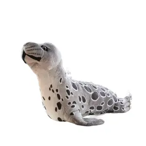 Simulated marine animal seal plush toy, sea lion doll decoration, children's birthday gift prop