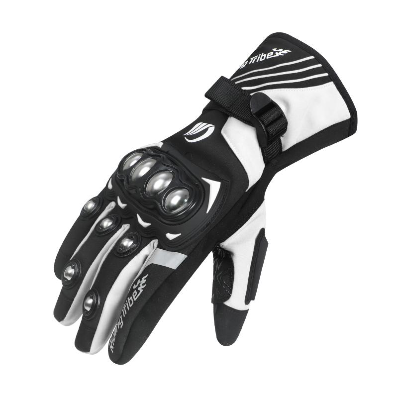 Winter Fleece Lined Motorcycle Riding Gloves for Men and Women, Windproof, Warm, Waterproof, Non-Slip, Touchscreen Compatible, Thickened Cold Proof Motorbike Gloves