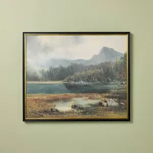 20"x24" Horizontal Landscape Mountain Framed Wall Art - Hearth & Hand with Magnolia