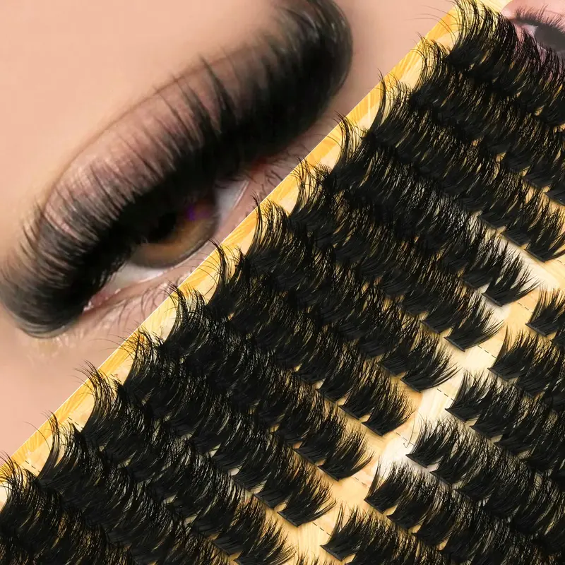 DIY Eyelash Clusters, Beauty Eyelash Clusters, Soft Lightweight Personal Lashes, Perfect Curl Handmade, Reusable Travel Essential, Ideal Gift for Women, Volume Lash Clusters, DIY Eyelash Extensions, Reusable Lash Set, DIY Volume Eyelashes