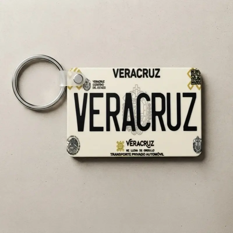 Veracruz Decorative Keychain with Split Ring