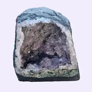 Amethyst Raw Crystal Cathedral 7" Natural Purple Geode for Healing Energy Spiritual Protection Intuition Stress Relief Meditation