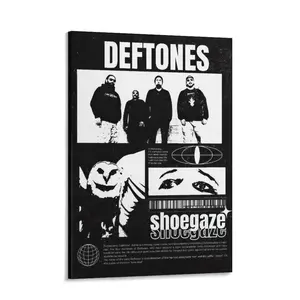 Rock Band Deftones Poster retro Canvas Art Room Aesthetic And Wall Picture Living Decor Gift（9）