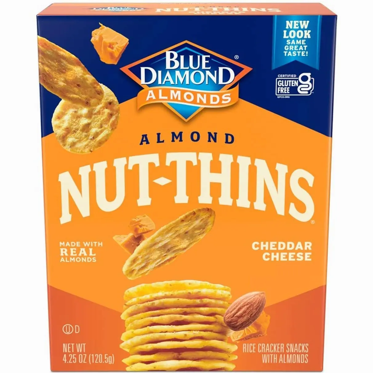 Blue Diamond Almonds Nut Thins, Cheddar Cheese, 4.25 Oz