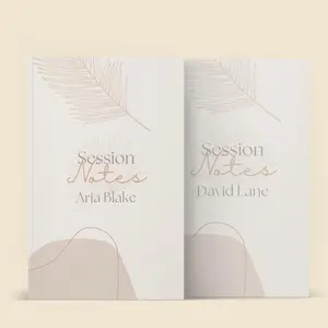 Therapist Notebook for Session Notes – Personalized Therapy Progress Log, A5 Planner, Clinical Mental Health Counselor, Social Worker Gift