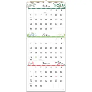 Calendar 2026-2027 - 3 Month Display Wall Calendar 2026-2027, May. 2026 - Jun. 2027, 11.3" x 26", 3 Month Calendars with Thick Paper, Vertical Calendars