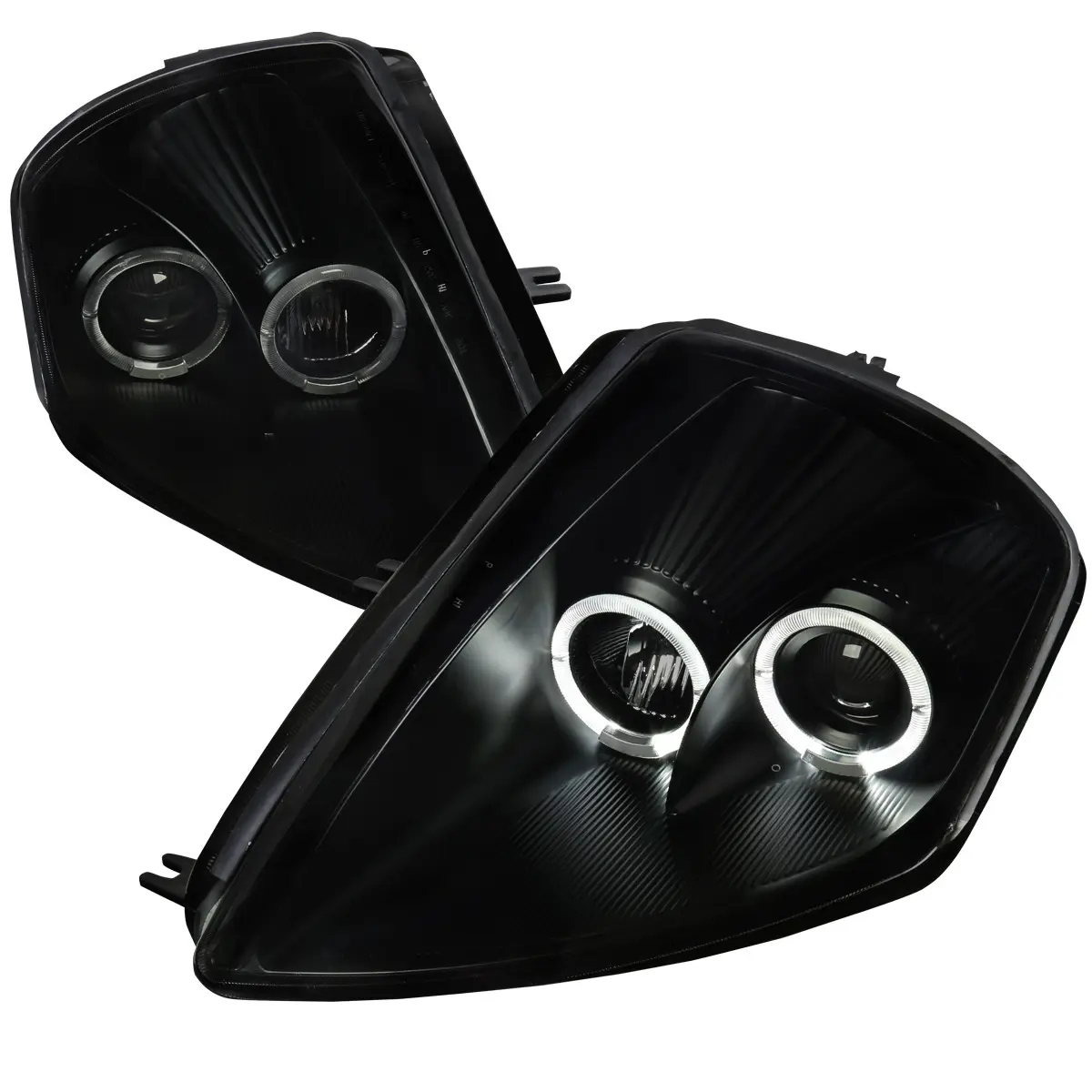 2000-2005 Mitsubishi Eclipse Dual Halo Projector Headlights (Black Housing/Smoked Lens) 2000-2005 Mitsubishi Eclipse Dual Halo Projector Headlights (Black Housing/Smoked Lens)
