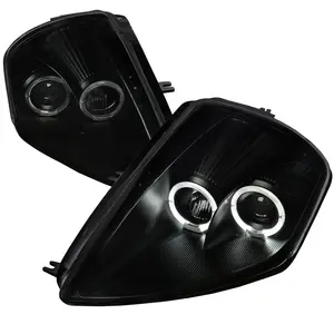 2000-2005 Mitsubishi Eclipse Dual Halo Projector Headlights (Black Housing/Smoked Lens)