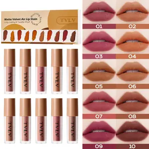 Matte velvet lip gloss with silky smooth texture, long-lasting and natural lip makeup