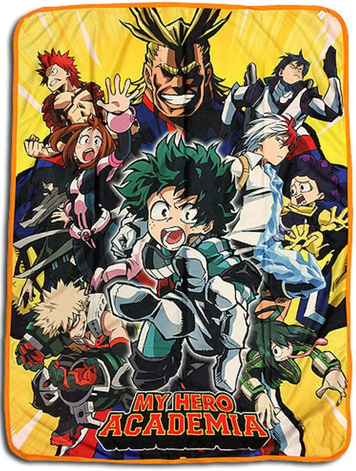 My Hero Academia Character Flanel Blanket, Anime Inspired Cozy Throw, Gift For Anime Fan, Soft Warm Throw for Bedroom Nap Sofa TV