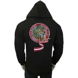 NWT Peru Machu Picchu Cool Alpaca Peruvian Patriotic Men's Hoodie Sweatshirt S M L XL