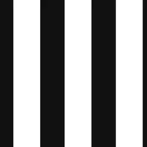 Junior Wallpaper with Black and White Bold Stripes Wallpaper