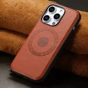 Denior Luxury Vintage Leather MagSafe Magnetic Case for iPhone iPhone 11ProMax/X/XS/XR/XsMax/7/8Plus Series Car Mount & Wireless Charging Supported