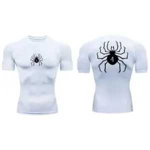 Spider Compression T-Shirt for Men - Breathable Workout Wear
