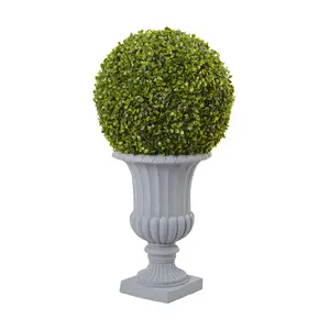 Nearly Natural 2.5' Boxwood Topiary Tree w/UrnI/O