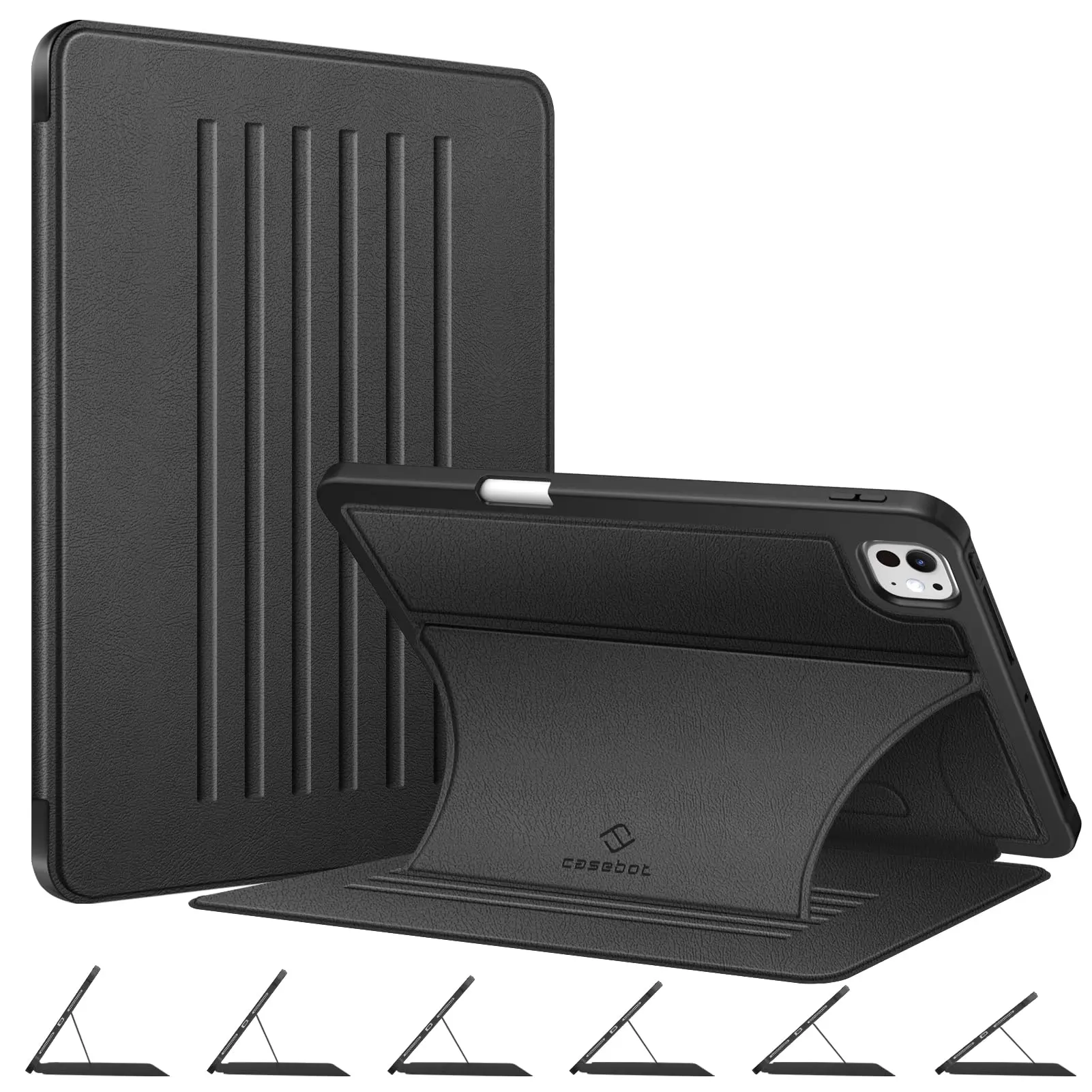 Fintie Magnetic Stand Case for iPad Pro 11 (M5/M4 chip, 2025/2024) with Pencil Holder, Six Stand Angles, iPad Pro 11 Protective Case, PU Leather Cover