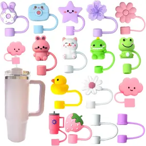 16 count Straw Cover for , Accessories for  Cup, 10mm 0.4in   Straw Topper for  Cup 30&40 oz Tumblers
