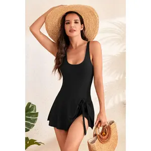 Scoop Neck One-Piece Swimwear
