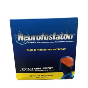 Neurofostatón Antioxidant Tonic for Nerves and Brain Glutamic Acid Phosphorus Neurotonic Vitamins Dietary Supplement