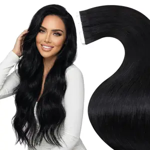 LaaVoo Tape in Hair Extensions Human Hair Highlights Solid Balayage Tape in Lightweight 20 Counts Natural Straight TikTokShopHolidayHaul SpringStatements