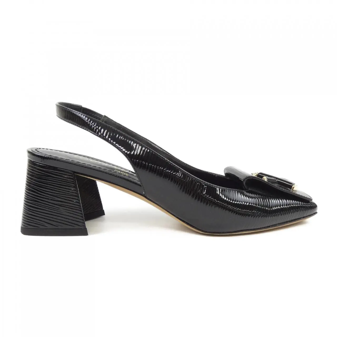 Pre-owned Louis Vuitton Patent Leather Small Leather Goods Shake Line Epi Patent Pumps