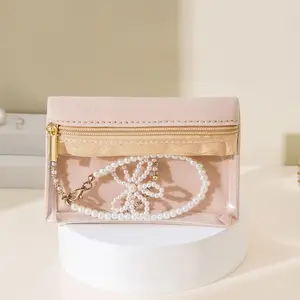 Portable Travel Jewelry Storage Bag, Zipper Mini Jewelry Case, Lightweight Jewelry Organizer, Designed for Women, Portable Accessory Holder