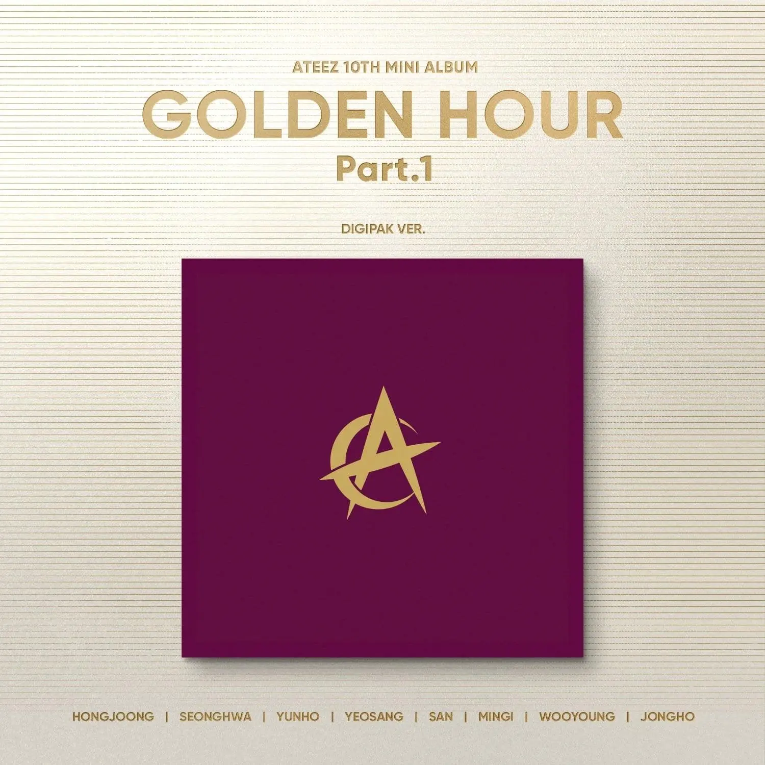 ATEEZ 10th Mini Album [GOLDEN HOUR : Part.1] (Digipack Ver.)