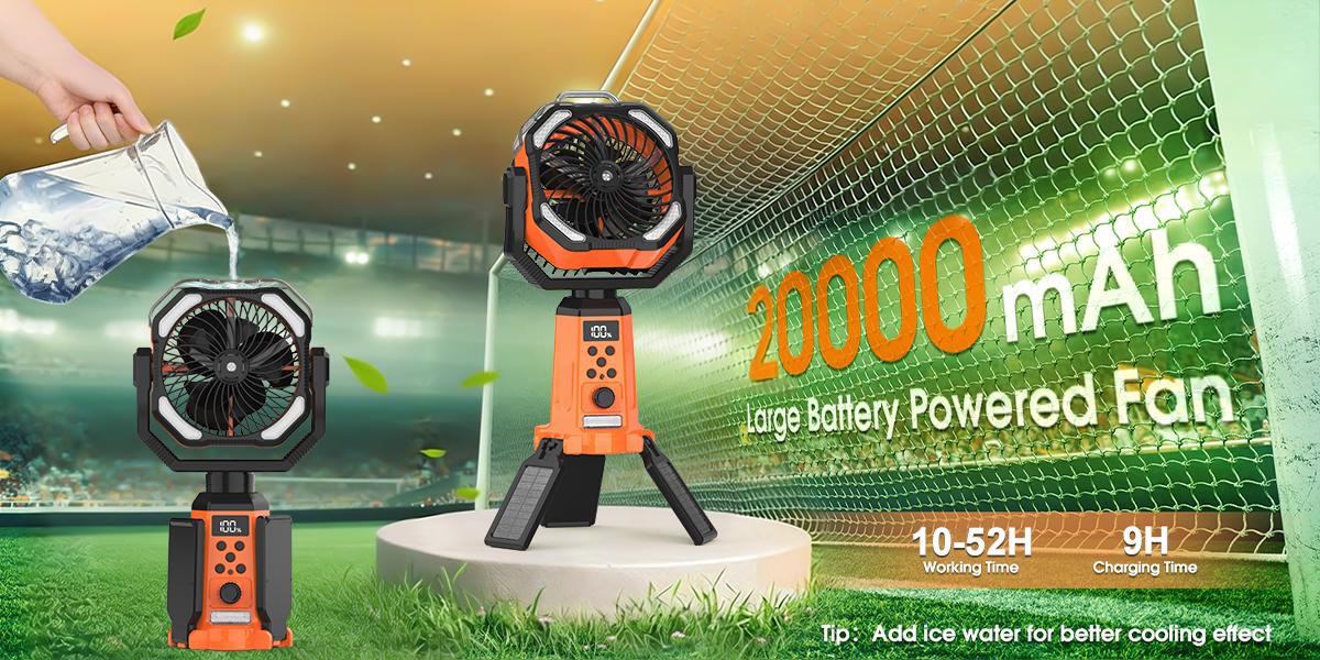 3-in-1 Misting Tripod Fan: 20000mAh Rechargeable Battery Operated Portable Fan with LED Light, Remote Control, 270° Rotation, Stepless Speed Adjustment – Cooling Mist Spray Fan for Outdoor Camping Tent Barbecue Picnic Jobsite Home Use 3-in-1 Misting Tripod Fan: 20000mAh Rechargeable Battery Operated Portable Fan with LED Light, Remote Control, 270° Rotation, Stepless Speed Adjustment – Cooling Mist Spray Fan for Outdoor Camping Tent Barbecue Picnic Jobsite Home Use