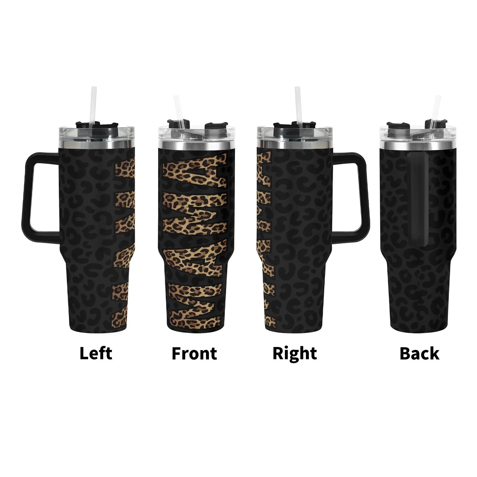 40oz Stainless Steel Travel Mug with Lid & Handle, Leakproof Vacuum Insulated Tumbler, Stainless Steel Tumblers, Thermal Flask, Vacuum Flask, Insulated Water Cup, BPA-Free Portable Coffee Cup for Outdoor, Camping, Festival Gifts