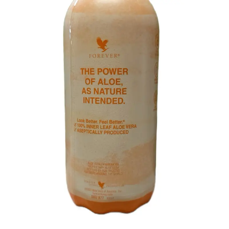 Forever Aloe Peaches Peach Flavored Aloe Vera Gel No Added
