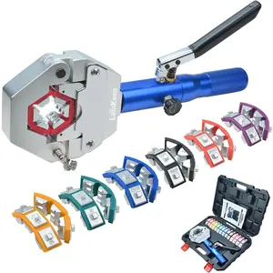 Hydraulic AC Hose Crimper 71500 Manual A/C Hose Crimper Kit Air Conditioning Repair Hydraulic Hose Crimping Tool