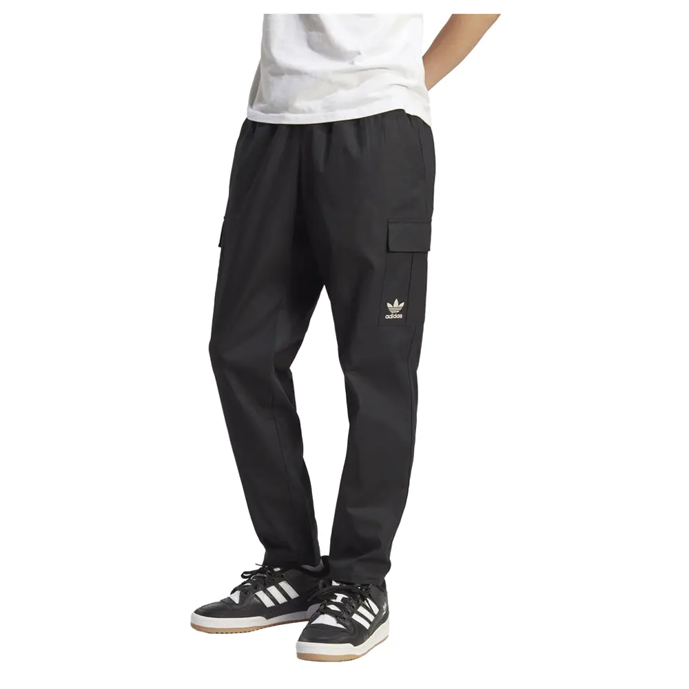 adidas Mens Enjoy Summer Cargo Trousers Casual Drawstring - Black