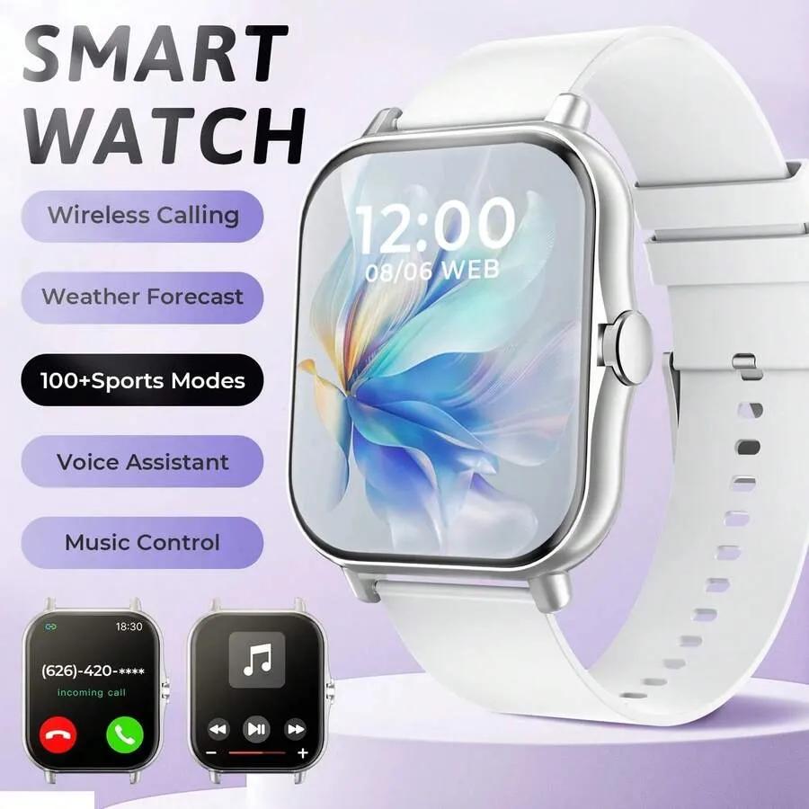 Smart Watch,Multifunctional Sports Smartwatch For Men And Women, With Call & Message Notifications, Customizable Watch Faces, Multiple Sports Modes, Compatible With Android & IOS
