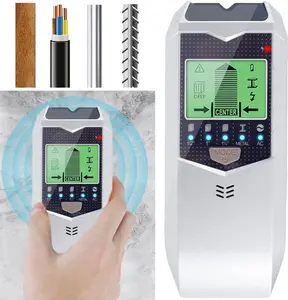 Wall Scanner & Stud Finder, 5-in-1 Multifunctional Wall Detector with LCD Display, Detects Wood, Metal, and Live AC Wires, Measuring Tool for Home Decor & DIY Project, High Accuracy for Home Improvement