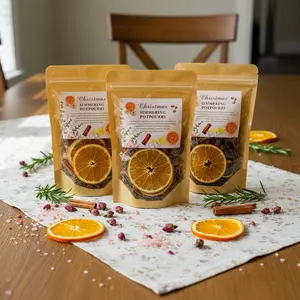 3pcs Simmer Pot Kit for Stove made with natural ingredients, ideal for home fragrancing, air purification, odor elimination, creating festive ambiance, and relaxation. Also makes an excellent holiday gift.