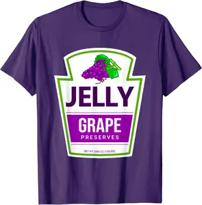Lazy Costume Tees: Grape Jelly Jar for Halloween T-Shirt - Alizejaqua Shop 64B0C91CDQY8