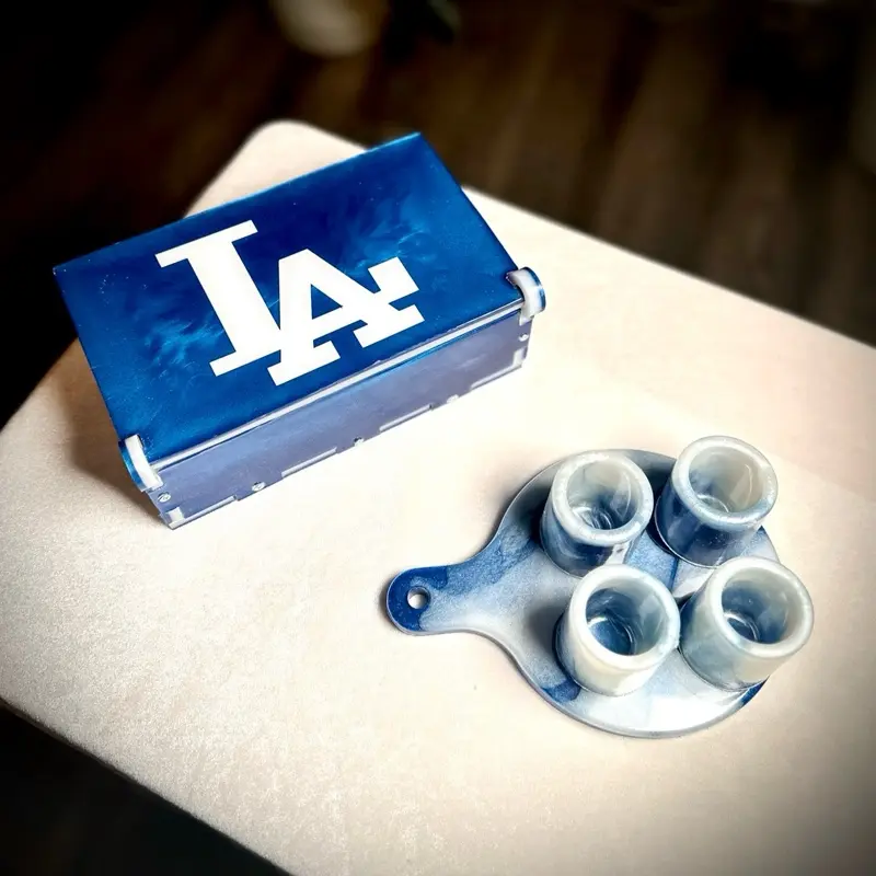 Customized Dominoes Made with Epoxy Resin Perfect for Play or Display Enhance Any Party with Unique Design