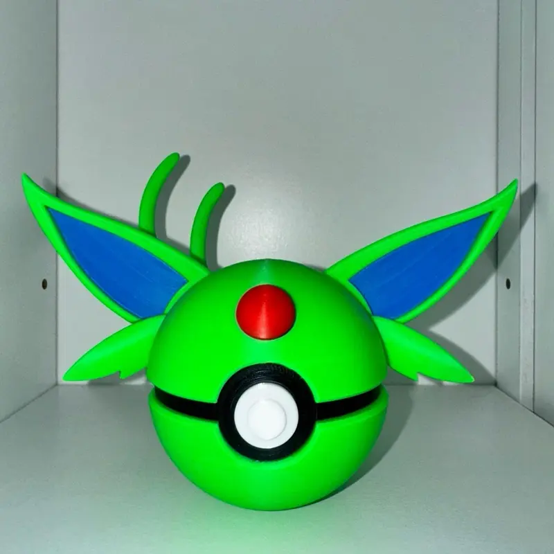 Shiny Psychic Type Ball – Custom 3D Printed Display Ball | Inspired Pokémon Collector Gift