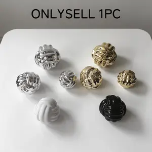 1pc Thread Ball-Shaped Ornament - Minimalist Style, Exquisite Decoration, Creative Design, Ceramic Craft, Decorative Figurines | Suitable for Holiday Gift, Desktop Ornament, Living Room, Dining Room, Home Decor Accessory