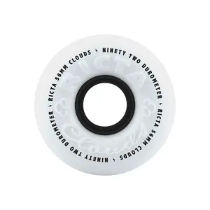 56mm Clouds Black 92a Ricta Skateboard Wheels